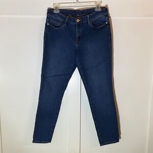 Tommy Hilfiger Women's Mid-Rise Skinny Jeans - Dark Blue